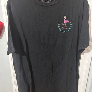 Eighty Eight Black Flamingo Graphic Tee